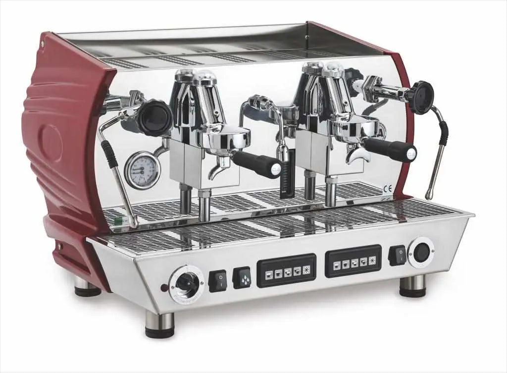 La Nuova Era Altea Vintage Kommerciel espressomaskine-Kommmerciel-La Nuova Era-2-gruppe-Rød-Barista og Espresso