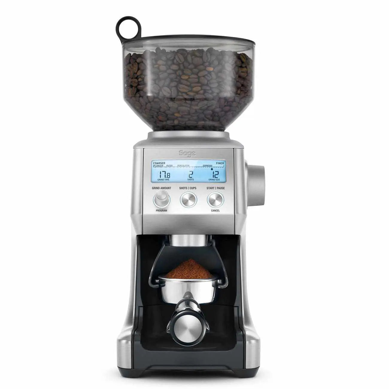 Sage SMART Grinder Pro kaffekværn-Sage Renovated-Rustfrit stål-Som Ny-Barista og Espresso