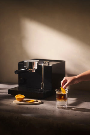Serie 1-espressomaskine og kaffebrygger – sort