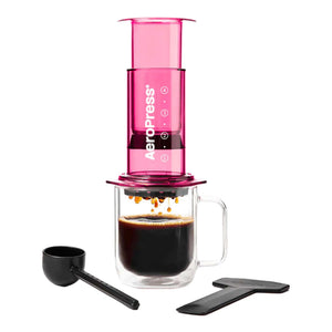 Gennemsigtig pink AeroPress