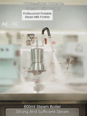 Aleman AK-74 kogeplade med mælkeskummer | Professionel tørdamp til Latte Art