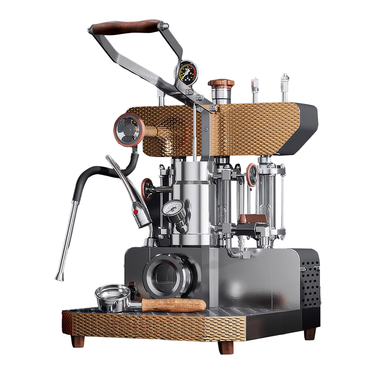 Aleman 6S flagskib Dual Boiler spakmaskine | Mættet gruppchefsteknologi