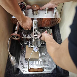 Aleman 6S flagskib Dual Boiler spakmaskine | Mættet gruppchefsteknologi