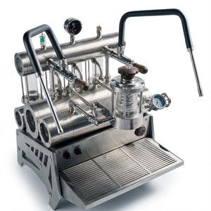 Aleman 7P kommerciel halvautomatisk espressomaskine | Tandhjulspumpe og profilering via app