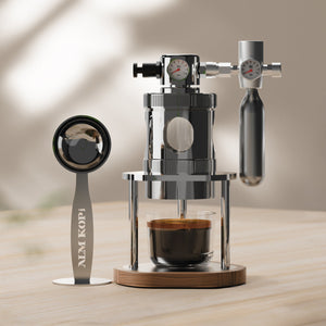 Aleman mikro pneumatisk espressomaskine | Luftdrevet 58 mm bordmodel