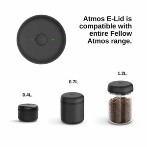 Sort elektrisk låg til vakuumforsegling af kaffebeholdere, del af Fellow, EspressoGear, reservedele, alt om kaffe.