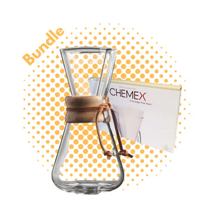 Chemex 3 kopper + 100 filtre ESPRESSO GEAR