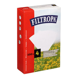 Filterpapir Melitta-stil Ubbleget 1x4 100 stk FILTROPA