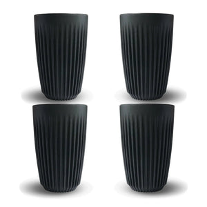Krus 12oz Trækul 4 stk - Huskee HUSKEE