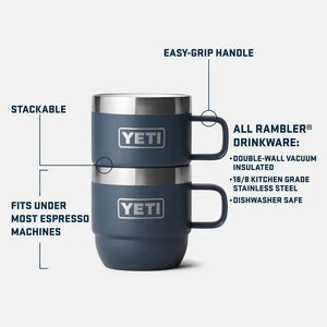 Rambler Stabelbar Kop 177ml 2-pak - Hvid YETI