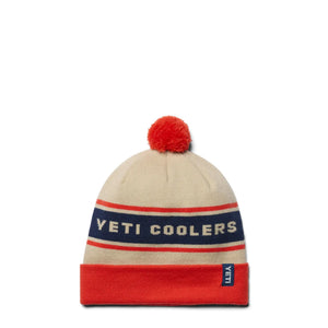 Pom Beanie Hvid / Orange YETI
