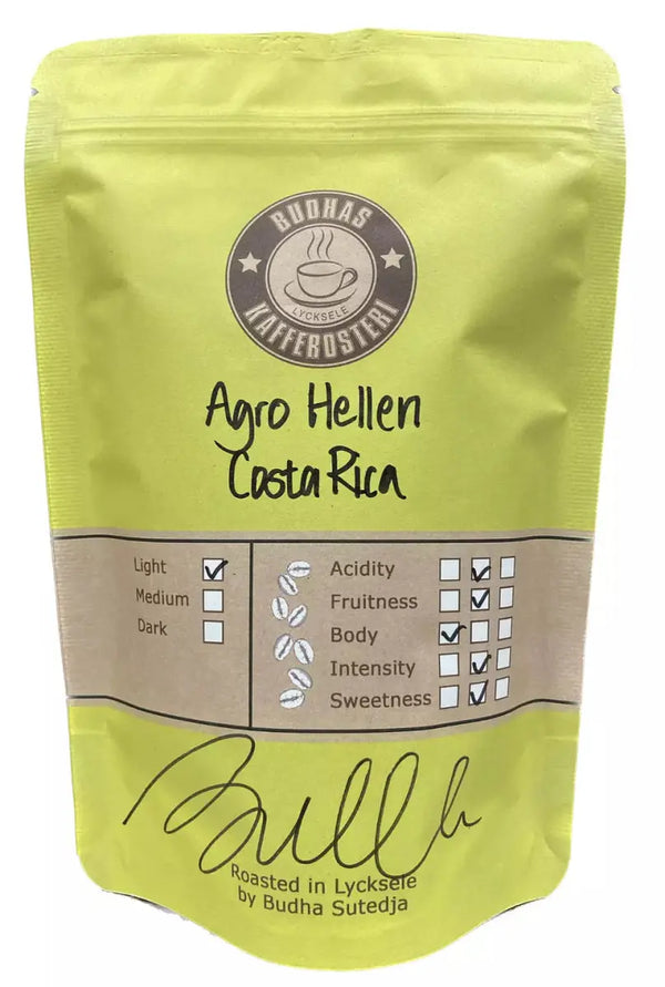 Agro Hellen - Hele bønner lys/mellemristet til filterbrygning 250g - Barista og Espresso