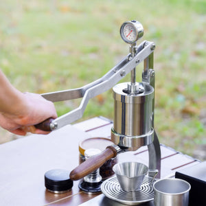 Aleman 2P espressomaskine med manuel arm | Base og drypbakke i rustfrit stål