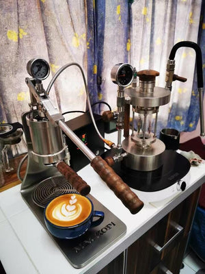Aleman Sniper espressomaskine med manuel arm | Precision Tower i rustfrit stål