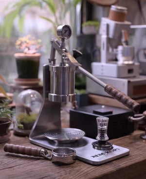 Aleman Sniper espressomaskine med manuel arm | Precision Tower i rustfrit stål