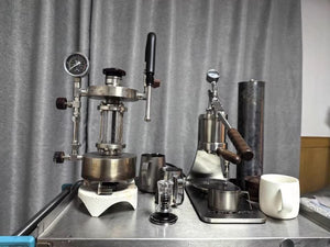 Aleman Sniper espressomaskine med manuel arm | Precision Tower i rustfrit stål