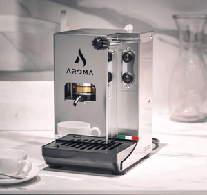 Aroma Plus Silver – Premium Italiensk E.S.E Pod Espressomaskin - Barista och Espresso