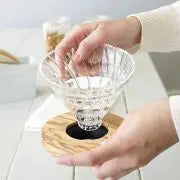 Glas Kaffedrypper V60 01 - Oliventræ HARIO