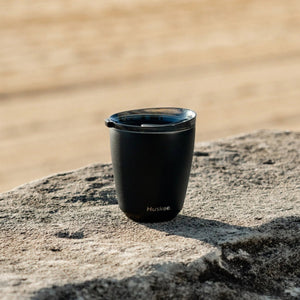 Huskee Stål mugg 235 ml – hållbar kaffekopp i svart - Barista och Espresso