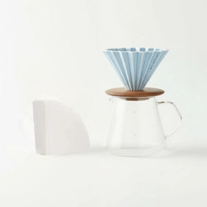Japansk håndbrygningssæt - Origami dripper + 100 stk. filtre - Barista og Espresso