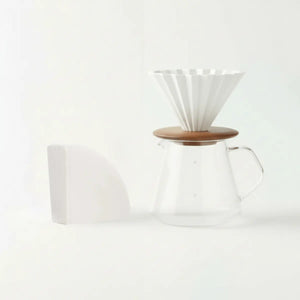 Japansk håndbrygningssæt - Origami dripper + 100 stk. filtre - Barista og Espresso