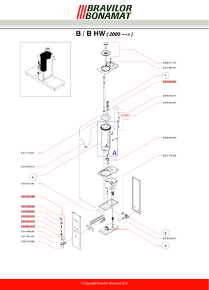 Bonamat Packning BHW Ny - Reservdel OEM nummer: 6.311.112.001